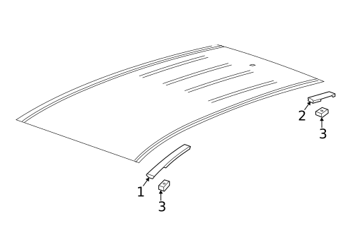 Exterior Trim - Roof for 2021 Chevrolet Trax #1