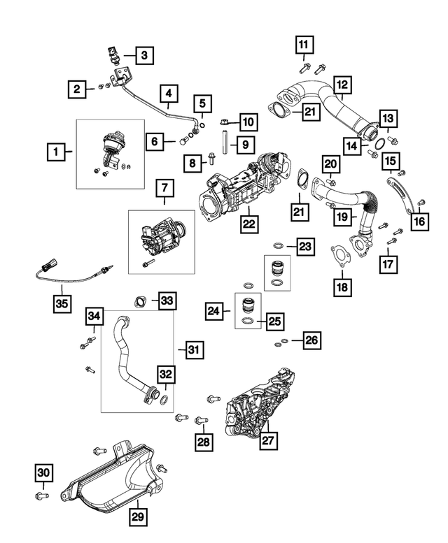 68148194AA - Emission Controls: Bolt for Mopar Image image