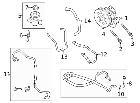 Pump & Hoses for 2010 Ford F-150 #0