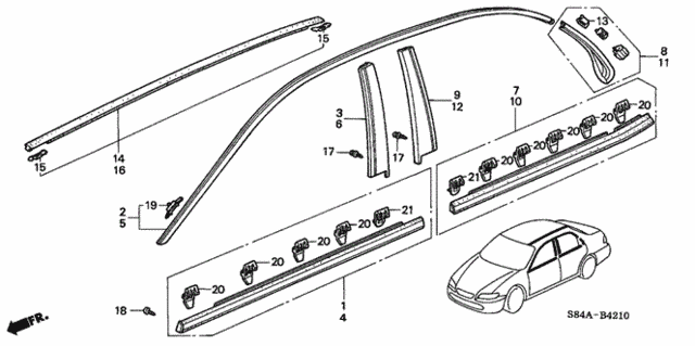 Molding for 2002 Honda Accord #0