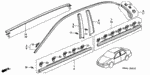 90147S84000 - Interior/Bumper: SCREW, TAPPING (4X10) (PO) for Honda Image