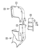 6106052AA - 1.4L Turbo; Engine: Hex Flange Head Bolt for Mopar Image image