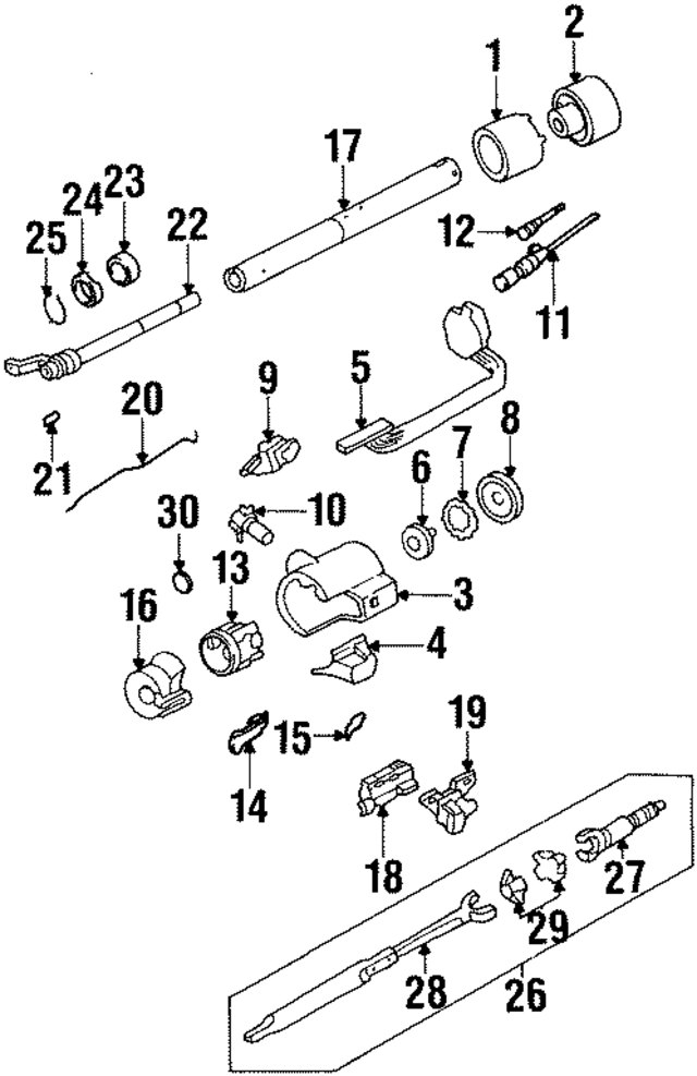 19353956 - Steering: Signal Lever for GM Image