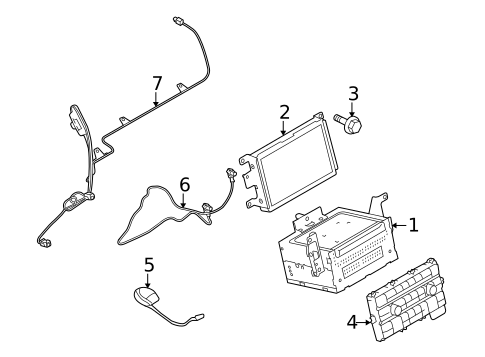 Navigation System Components for 2010 Ford Mustang #0