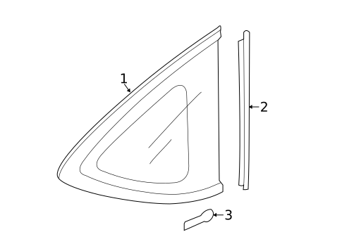 Glass & Hardware for 2014 Honda CR-V #0