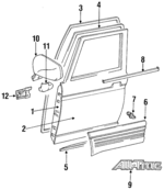 6711195D01 - : Outer Panel for Toyota: Previa Image