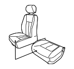 1FX101D5AA - Body: Seat Cover for Dodge: Dakota Image