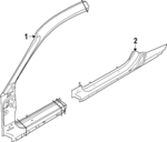 PR3Z6310129A - : Rocker Panel for Ford: Mustang Image