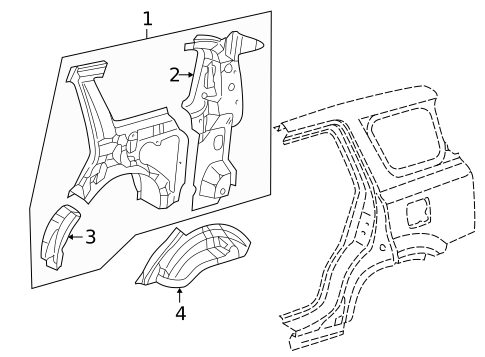 Inner Structure for 1997 Honda CR-V #0
