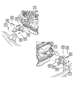 52019276AD - : Engine Mount Insulator for Mopar Image