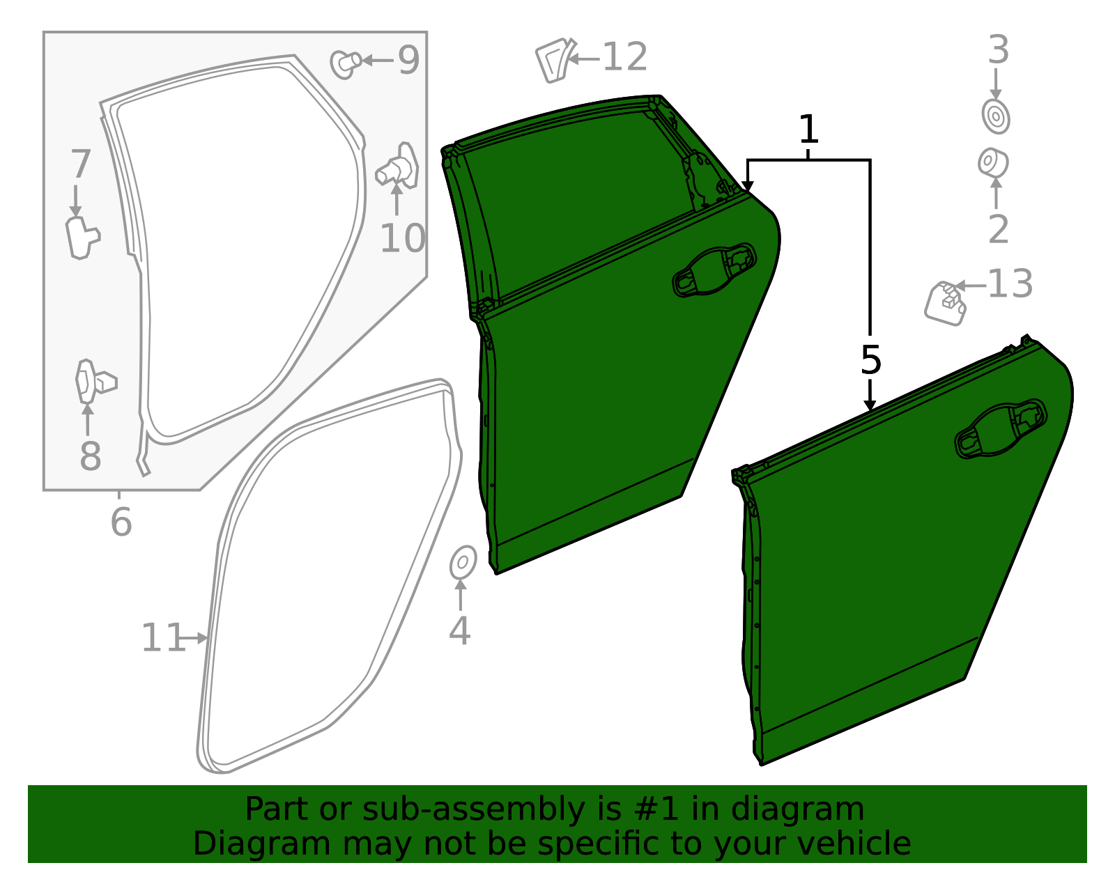 67550-30A-A00ZZ - Door Shell 2023-2025 Honda Accord | Honda Parts