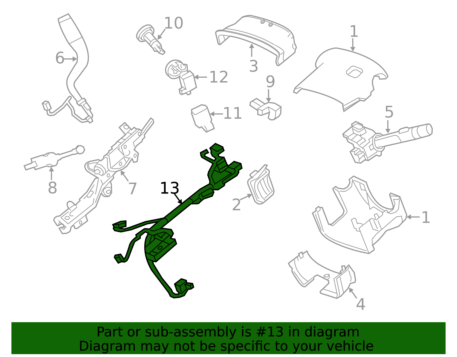 84147136 - High-Quality Steering Column Wiring Harness for 2017-2019 GM ...