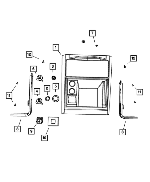Consoles for 2009 Dodge Grand Caravan #3