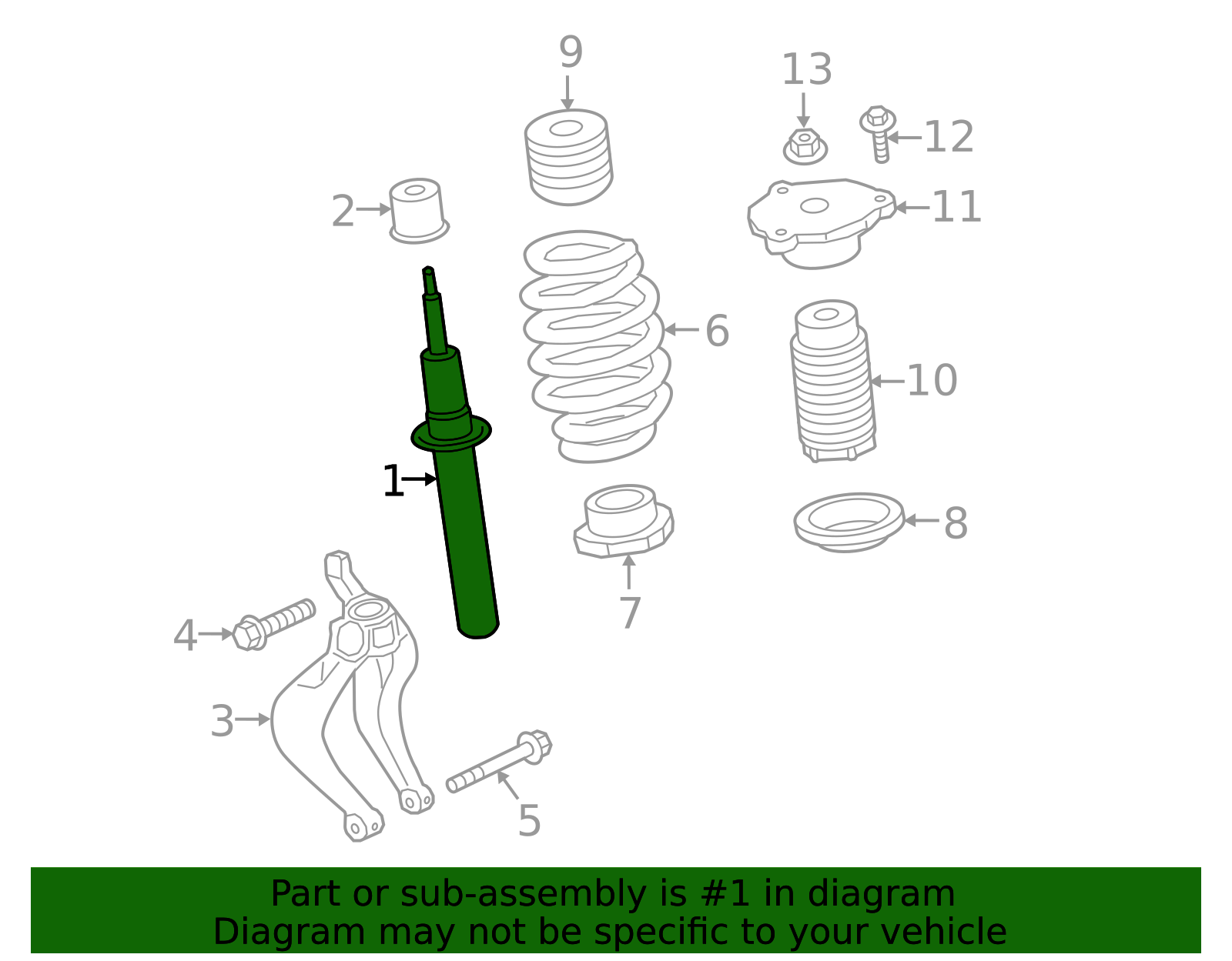 2018-2025 Volvo Suspension Strut 32213633 | OEM Parts Online
