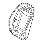 8W0881969QAOX - Body: Seat Back Panel for Audi: A4, A4 allroad, A4 Quattro, A5 Quattro, A5 Sportback, RS5, S5, S5 Sportback Image