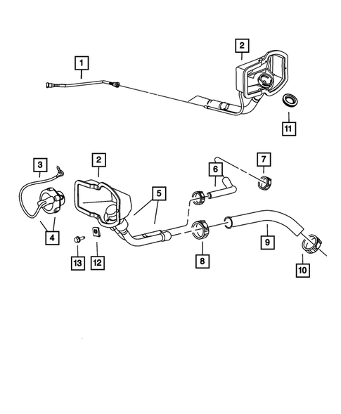 Fuel Tank Filler Tube for 2011 Ram 2500 #0