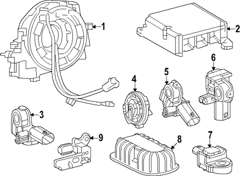 Air Bag Components for 2025 Toyota Land Cruiser #1