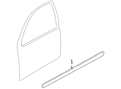 Exterior Trim - Door for 2005 Volkswagen Golf #0