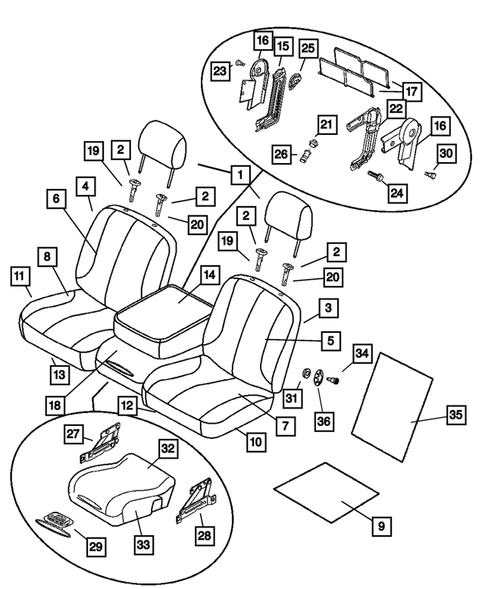 Front Seats - First Row for 2009 Dodge Ram 3500 #0