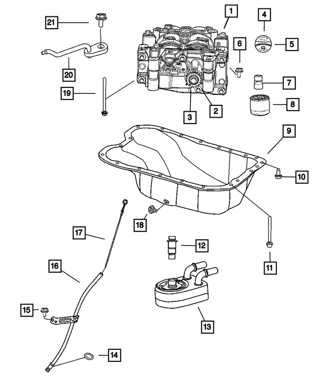 68745338AA - 2.0L Gas; Engine: Balance With Oil Pump Shaft Package for Mopar Image