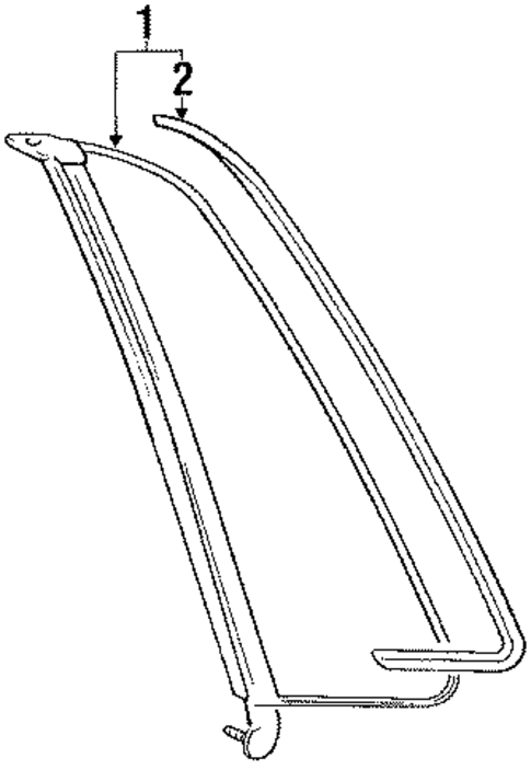 Glass & Hardware for 1988 Mitsubishi Galant #0