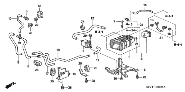 Canister (2) for 2005 Honda Pilot #0