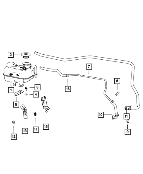 Engine Coolant Reservoir (Bottle) for 2016 Fiat 500 #0