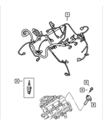 6505121AA - Electrical: Special Head Bolt for Chrysler: 300, 300M, Concorde, Pacifica | Dodge: Intrepid, Magnum Image