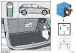 61369367693 - Vehicle Electrical System: Relay, Make Contact, Sky-Blue for BMW Image