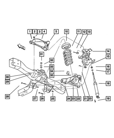Front Suspension for 2003 Dodge Dakota #0
