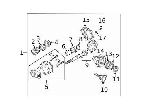 Axle & Differential for 2016 INFINITI QX70 #4