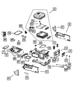 68230227AA - Interior Trim: Armrest Lid Latch for Mopar Image