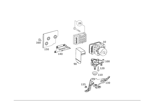 Hydraulic Unit for 2014 Mercedes-Benz C350 #0