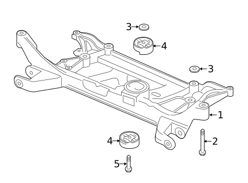 Suspension Mounting for 2017 Audi A3 Sportback e-tron #1