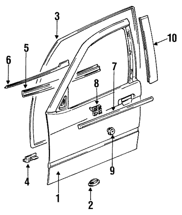 51728196289 - Body: Door Seal for BMW Image