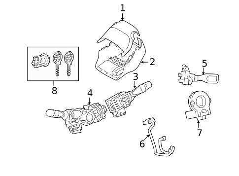 Ignition Lock for 2012 Toyota Corolla #0