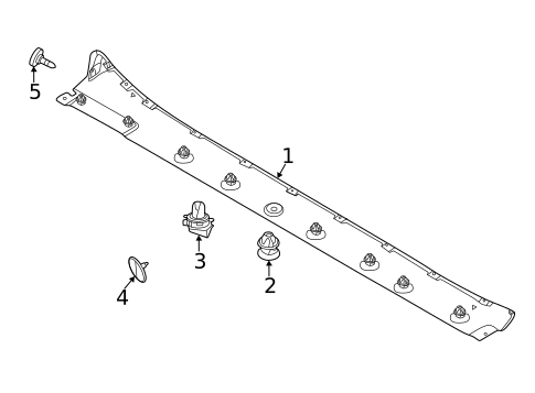 Exterior Trim - Pillars for 2020 Porsche 911 #1
