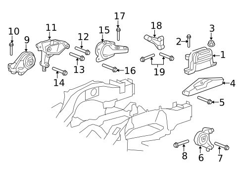 Engine & Trans Mounting for 2016 Chevrolet Equinox #0