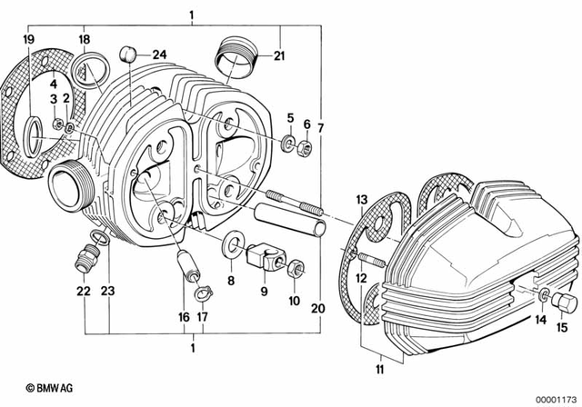 11121338716 - : Cylinder Head Gasket Asbestos-Free for BMW-Motorrad Image