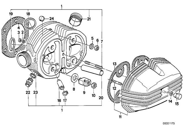 11121338716 - : Cylinder Head Gasket Asbestos-Free for BMW-Motorrad Image