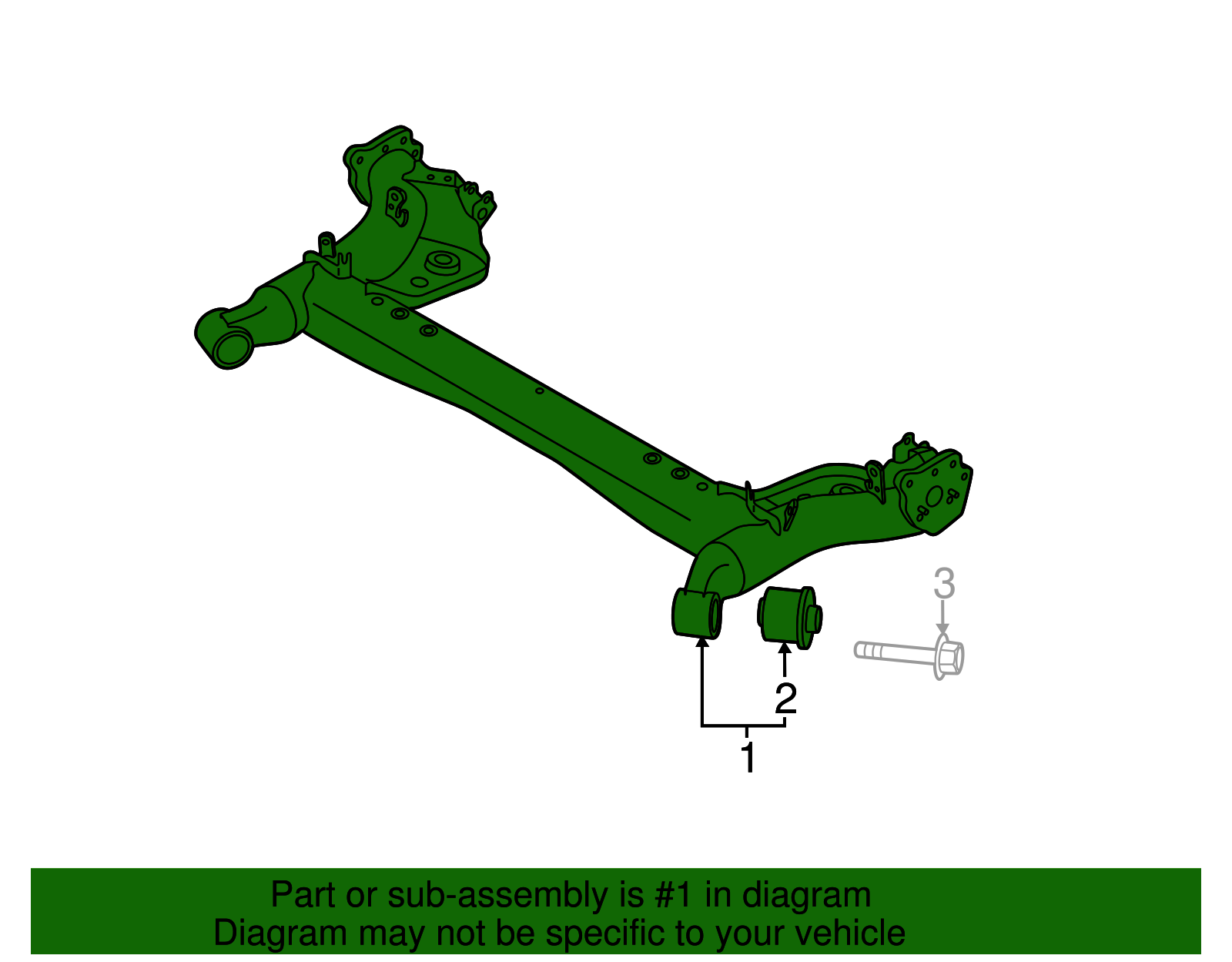 DR61-28-B00A - Axle Beam - 2011-2014 Mazda 2 | Mazda Parts