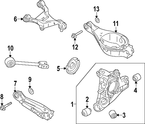 Rear Suspension for 2025 Mitsubishi Outlander PHEV #0