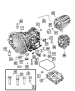 5101881AA - Automatic Transaxle 4 Speed: Transmission Case for Mopar Image