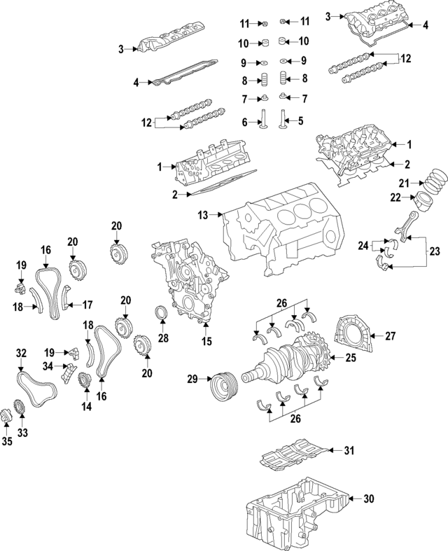 210203C421 - : Main Bearings for Kia Image