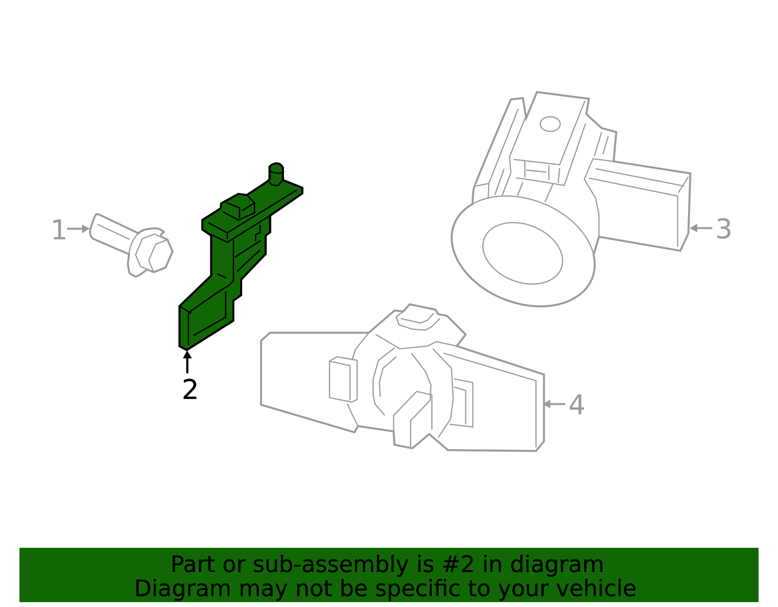 Air Temp Sensor Clip - Nissan (92280-7Y000)