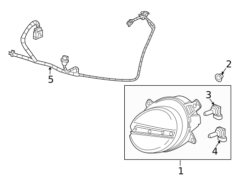 Headlamp Components for 2005 Chevrolet SSR #0