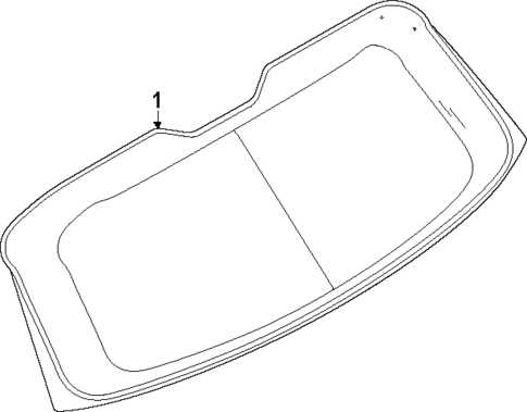 Glass - Lift Gate for 2025 Lincoln Nautilus #0