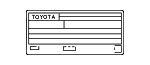 11298F0410 - Body: Emission Label for Toyota: Camry Image