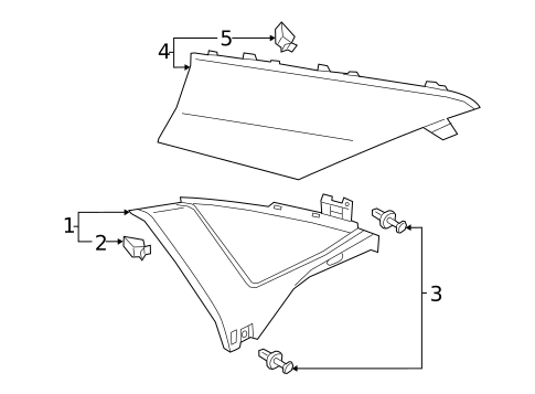 Interior Trim - Quarter Panels for 2024 Audi A8 Quattro #0