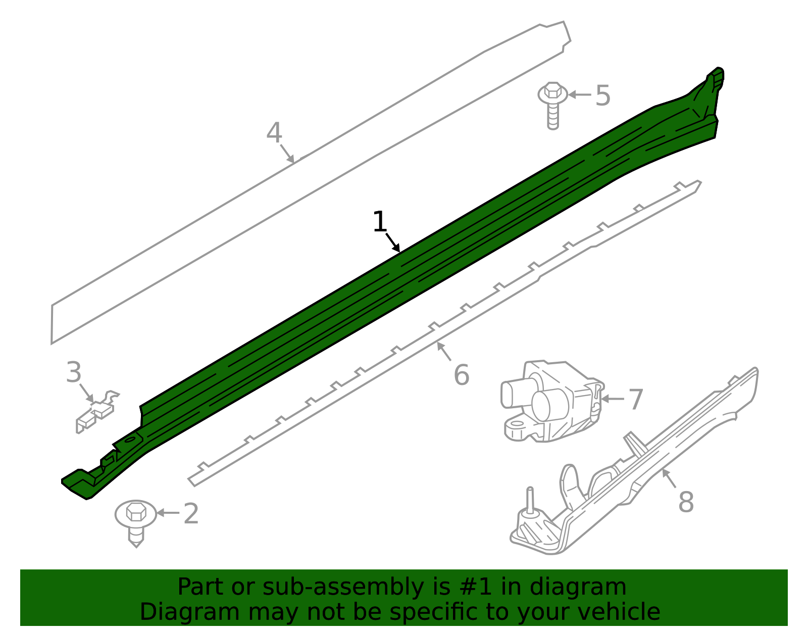 51778498998 - 2019-2025 BMW X5 Rocker Molding (51-77-8-498